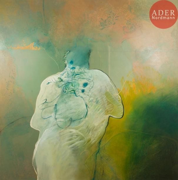 Yves LéVêQUE (né en 1937)
Homme de dos
Huile sur toile.
200 x 200 cm