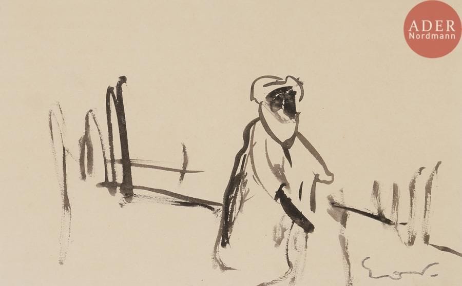Émile-Othon FRIESZ (1879-1949)
Oriental
Encre de Chine.
Porte le timbre de la signature en bas à droite.
14 x 22.5 cm