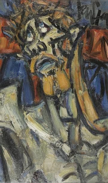 GEN-PAUL (1895-1975)
Christ
Huile sur isorel.
Signée en haut à droite.
55 x 33 cm