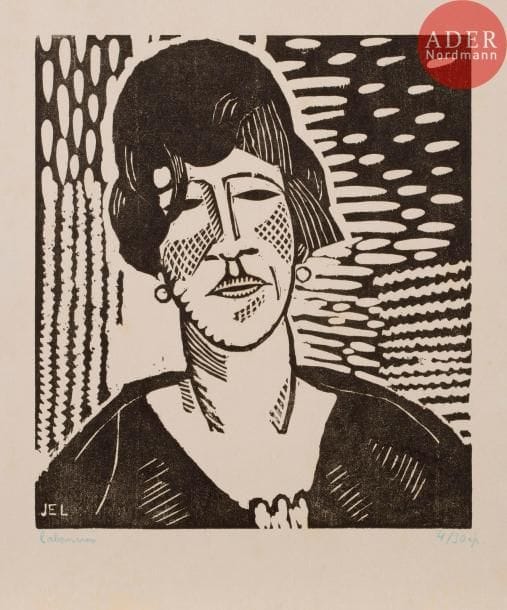 Jean-Emile LABOUREUR
Jean-Émile LABOUREUR
Figure. 1923. Bois gravé. 250 x 215. Laboureur 742. Très belle épreuve sur japon vergé, signée et numérotée au crayon bleu. Quelques très claires rousseurs. Petite auréole claire d’humidité dans l’angle supérieur gauche. Fin plis cassés verticaux le long du bord droit. Court plis de manipulation. Rare. Tirage total à 15 épreuves (malgré les 30 annoncées).
