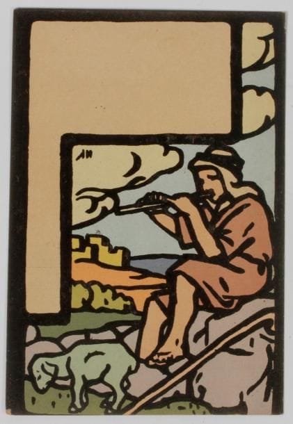 [CARTES POSTALES]
Meir GUR-ARIE (1891-1951)
Série de 10 cartes postales lithographiées. Editions Hadar, Jerusalem, Palestine.
Gur-Arié, professeur de l’école des beaux-arts Bezalel, tente dans son œuvre de rattacher le peuple juif à ses racines orientales.

Mots clés : judaica, jewish, hebreu, hebrew, rabbin, synagogue, juif, juive, israélite, hebraica, judaism, torah, juden, sionism