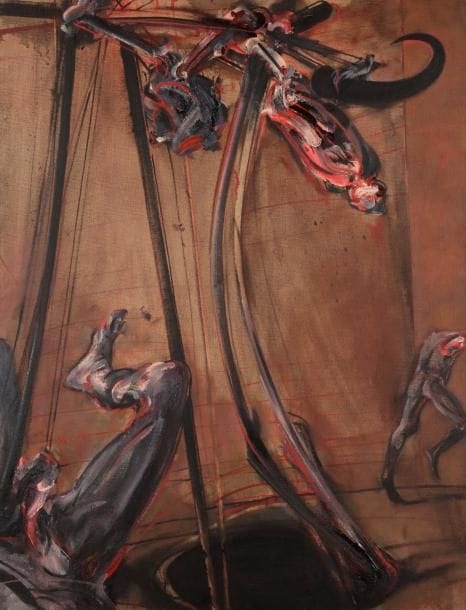 Vladimir VELICKOVIC [serbe] (né en 1935)
Crochet Fig XXXIII, 1991
Huile sur toile.
Signée, datée et titrée au dos.
116 x 89 cm