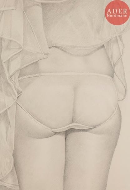 John KACERE [américain] (1920-1999)
Femme de dos, 1978
Crayon.
Signé et daté en bas à droite.
73 x 49 cm

Provenance : 
Collection Alain de Greef, Paris.