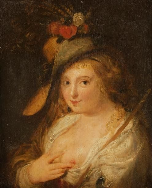 Suiveur de MOREELSE
Femme au chapeau
Huile sur panneau.
19 x 15 cm