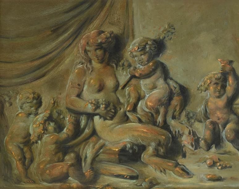 Piat Joseph SAUVAGE (Tournai 1744 - 1818)
Bacchanale en trompe-l’oeil de bronze
Cuivre
22 x 28 cm
 
Provenance : 
Vente anonyme, Paris, Hôtel Drouot, 31 mars 1995 (Mes Ader et Tajan), n° 142.
