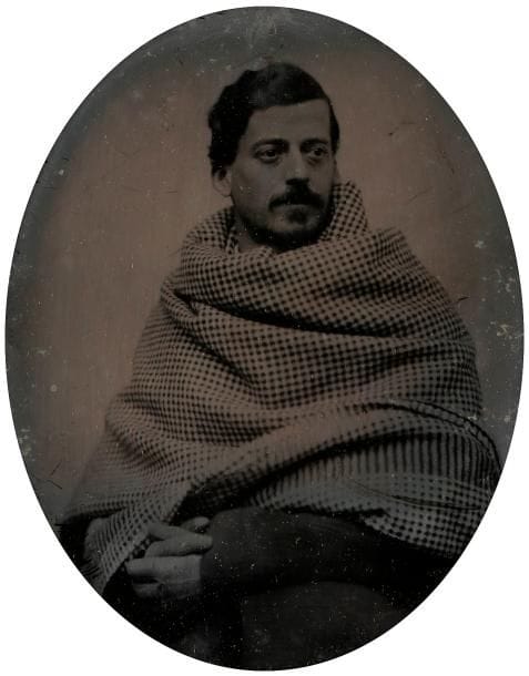 Photographe non identifié

Mexique, c. 1860.

Homme à la couverture. 

Ferrotype d'époque, dans son cadre d'origine. 

7 x 5,5 cm  à vu