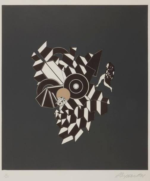 LE YAOUANC (Alain).
1101.
Paris : Maeght, 1970. — In-plano, 611 x 485, en feuilles, chemise en toile noire d’édition à rabats, lacets.
Rare album de 10 grandes lithographies originales en couleurs d’Alain LE YAOUANC (né en 1940), numérotées et signées. Introduction d’Alain Bosquet.
Tirage à 125 exemplaires sur papier vélin de Rives. Celui-ci est l’un des 40 premiers réservés à l’édition de l’album, signés par l’auteur et l’artiste.
Exemplaire parfaitement conservé.