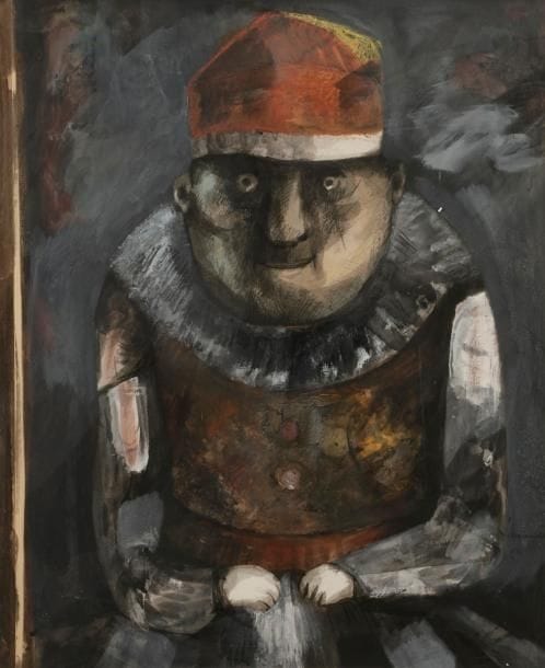 Denis POUPPEVILLE (né en 1947)
Homme à la casquette rouge
Technique mixte sur papier.
Signée en bas à droite.
68 x 58 cm