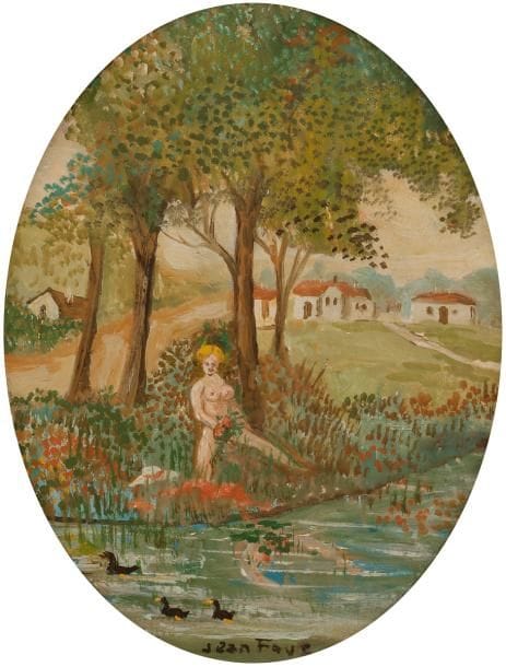 Jean FOUS (1901-1971)
Solitude
Huile sur isorel ovale.
Signée en pied.
Signée, et titrée au dos.
19.5 x 15.5 cm