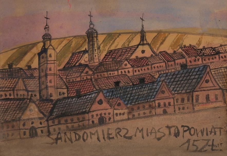 Krynicki NIKIFOR (1895-1966)
Village
Aquarelle.
Annotée.
17 x 24 cm