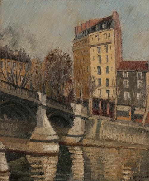Louis NEILLOT (1898-1973)
Paris, le Pont Marie, 1934
Huile sur toile.
Signée et datée en bas à droite.
65 x 54 cm