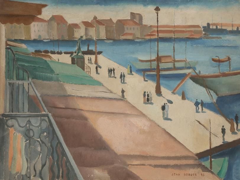 Jean BERQUE (1896-1954)
Le Port de Toulon, 1927
Huile sur toile.
Signée et datée en bas à droite.
46 x 61 cm