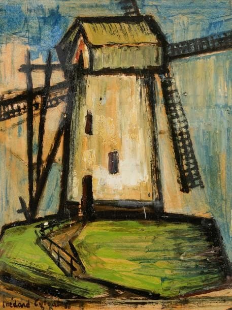 Médard TYTGAT II (1871-1948)
Le Moulin, 1966
Huile sur carton.
Signée et datée en bas à gauche.
65 x 49 cm
