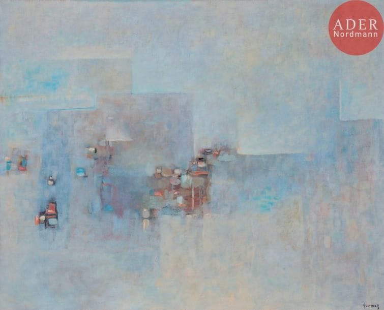 Abdelkader GUERMAZ [algérien] (1919-1996)
Au-delà du Songe, 1986
Huile sur toile.
Signée en bas à droite.
69 x 86 cm

Exposition : 
Guermaz, Rétrospective 1946-1996, Unesco, Paris, octobre 2016.

L’œuvre figure au Catalogue Raisonné en ligne de l’œuvre d’Abdelkader Guermaz sous le numéro 419.
