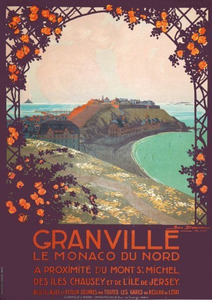 Géo DORIVAL
Granville le Monaco du Nord Signée et datée 1914 en bas à droite. Entoilée. Bon état. 105 x 75 cm. Bibliographie : catalogue raisonné n°70.