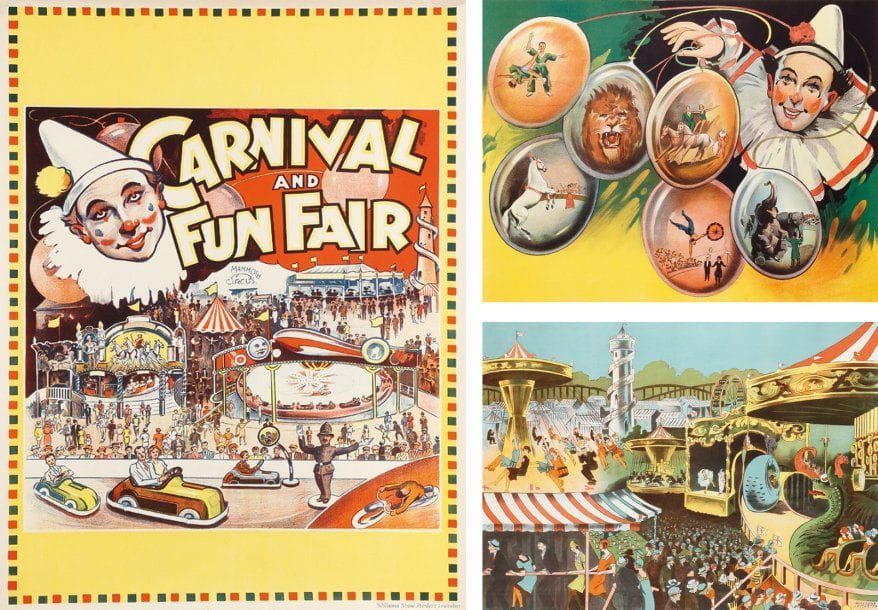Wilson LEICESTER
Fête foraine. Non entoilée. Stock poster. Bon état. 76 x 102 cm. On y joint 2 affiches du même auteur : Cirque et Carnival and fun fair.