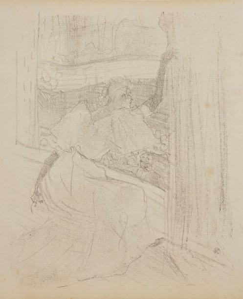 Henri de Toulouse-Lautrec (1864-1901)
Pl. pour l’album Yvette Guilbert. 1898. Lithographie. Chaque 265 x 320 env. Delteil 253, 254, 257, 260 ; Wittrock 273, 274, 276 et 279. Bonnes épreuves du 1er tirage avec pierre de teinte beige sur vélin blanc fort. Rousseurs, traces de plis et salissures essentiellement aux bords des feuillets. Traces d’oxydation en travers du sujet à W. 274. Bonnes ou grandes marges. Ens. 4 p.