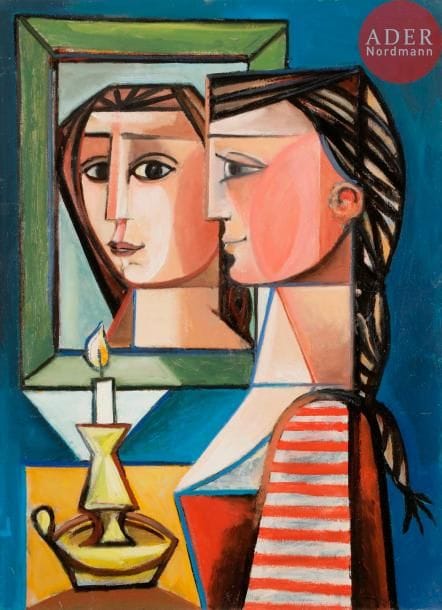 Georges-Henri PESCADÈRE (1915-2003)

Portrait de femme à la bougie, 2001
Huile sur panneau.
Monogrammée et datée au dos.
81 x 60 cm