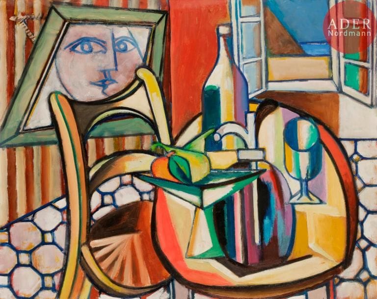 Georges-Henri PESCADÈRE (1915-2003)

Nature morte à la fenêtre ouverte, 2002
Huile sur panneau.
Monogrammée et datée au dos.
73 x 92 cm