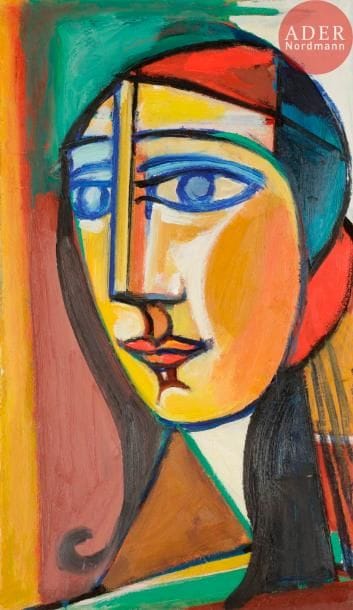 Georges-Henri PESCADÈRE (1915-2003)

Tête de femme, 2002
Huile sur panneau.
Monogrammée et datée au dos.
46 x 27 cm
