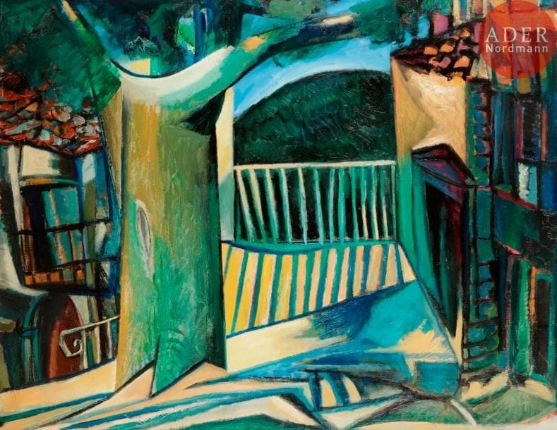 Georges-Henri PESCADÈRE (1915-2003)

Le Portail, 1961
Huile sur toile.
Monogrammée et datée au dos.
89 x 116 cm