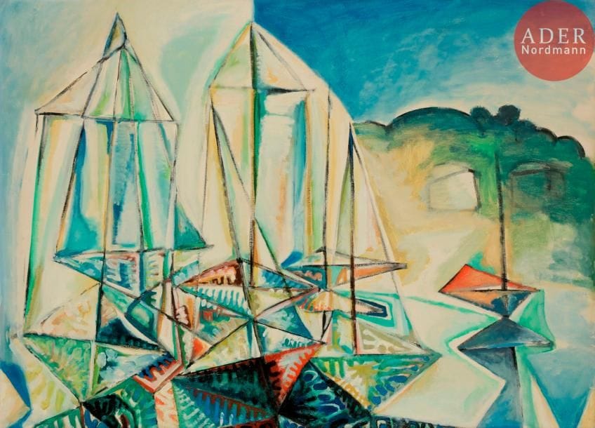 Georges-Henri PESCADÈRE (1915-2003)

Le Port, 1962
Huile sur toile.
Monogrammée et datée au dos.
73 x 100 cm
