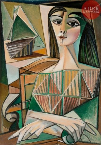 Georges-Henri PESCADÈRE (1915-2003)

Pénélope, 1970-1985
Huile sur panneau.
Monogrammée et datée au dos.
92 x 65 cm