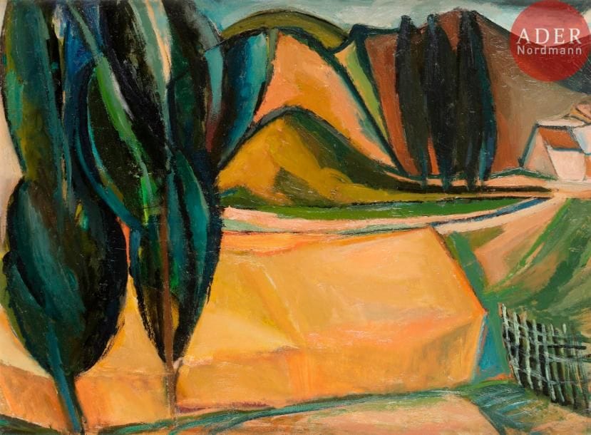 Georges-Henri PESCADÈRE (1915-2003)

Paysage, 1975
Huile sur panneau.
Monogrammée et datée au dos.
54 x 73 cm