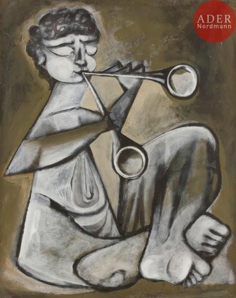 Georges-Henri PESCADÈRE (1915-2003)

Musicien accroupi, 1977
Huile sur panneau.
Monogrammée et datée au dos.
73 x 60 cm