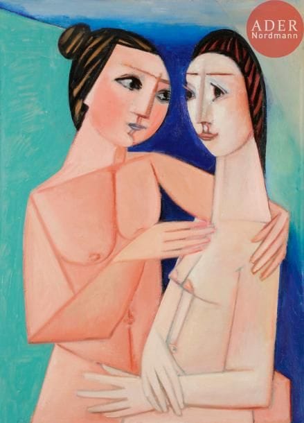 Georges-Henri PESCADÈRE (1915-2003)

Les Deux amies, 2001
Huile sur panneau.
Monogrammée et datée au dos.
81 x 60 cm