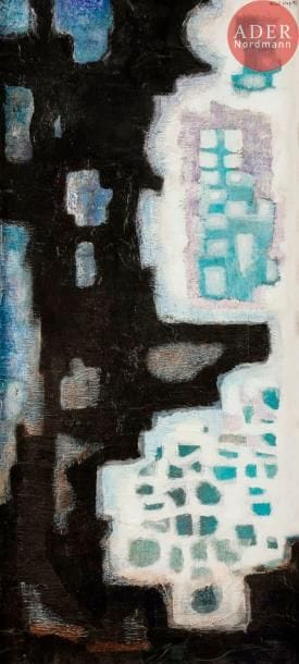 Nello LEVY (1921-1992)
Dans le Vercors, 1972
Huile sur toile.
Signée et datée en haut à droite.
Signée, datée et titrée au dos.
75 x 35 cm