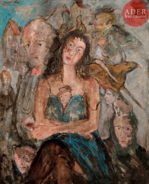 Zvy MILSHTEIN (né en 1934)
Personnages, 1984
Huile sur toile.
Signée et datée en haut à gauche.
100 x 81 cm