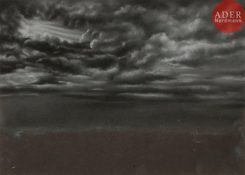 SUN Xun [chinois] (né en 1980)
Ciel nuageux
Pastel.
Non signé.
29 x 41 cm