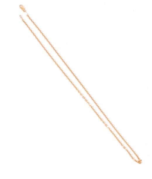 Chaîne en or 18K (750 ‰). Longueur : 50,5 cm environ. 
Poids : 12,2 g