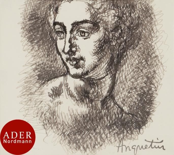 Louis ANQUETIN (1861-1932)
Portrait de femme
Encre.
Porte le timbre de la signature en bas à droite (Lugt 3816).
10 x 11,5 cm