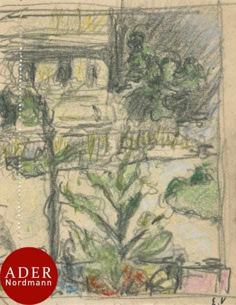 Édouard VUILLARD (1868-1940)
La Place Vintimille, 1919
Pastel, crayons de couleurs et mine de plomb.
Porte le timbre de l’atelier en bas à droite (Lugt 909c).
13,3 x 10,5 cm

Il s’agit de l’esquisse pour un tableau répertorié dans le catalogue raisonné de l’artiste sous le n° X-127.

Cette œuvre est enregistrée dans les archives Vuillard. Un certificat à la charge de l’acquéreur pourra être délivré.