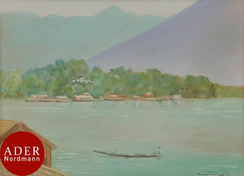 Henri MEGE (1904-1984)
Asie, paysage à la barque
Gouache.
Signée en bas à droite.
52 x 73,5 cm