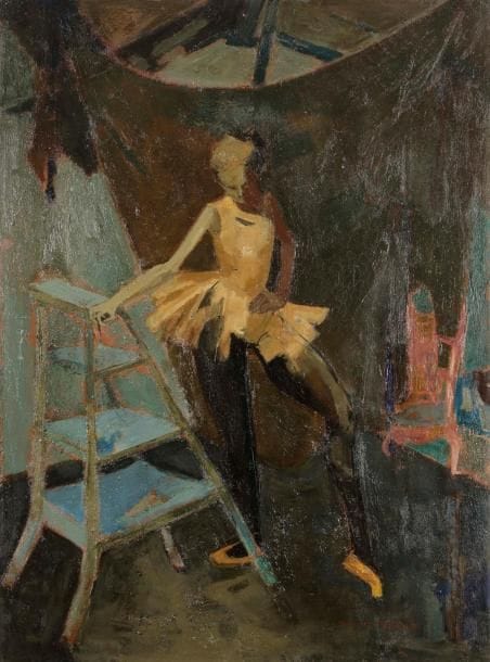 Michel RODDE (1913-2009)
Ballerine
Huile sur toile.
Signée en bas à droite.
81 x 60 cm