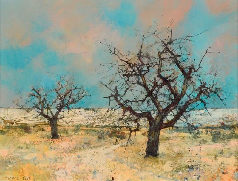 Michel CIRY (né en 1919)
Les Alpilles, 1963
Huile sur toile.
Signée en bas à gauche.
Signée, datée et titrée au dos.
50 x 65 cm