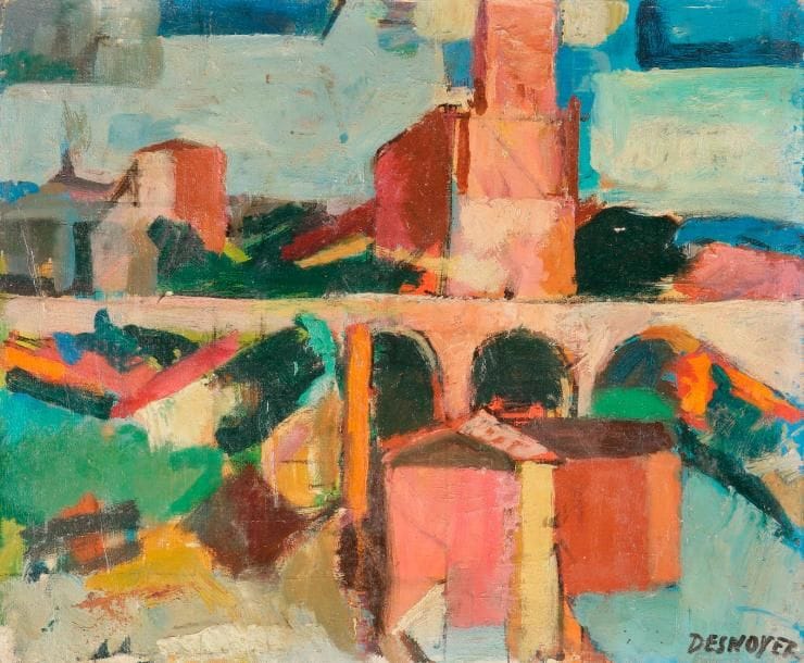 François DESNOYER (1894-1972)
Paysage d’Albi
Huile sur carton toilé.
Signée en bas à droite.
33 x 46 cm

Cette œuvre sera incluse dans le Catalogue Raisonné actuellement en préparation par Monsieur Jean-Pierre Joubert.