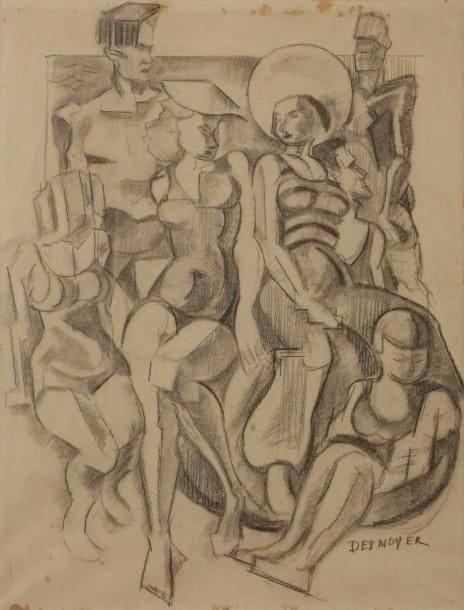 François DESNOYER (1894-1972)
À la plage
Crayon noir.
Signé en bas à droite.
(Rousseurs).
50 x 38 cm

Cette œuvre sera incluse dans le Catalogue Raisonné actuellement en préparation par Monsieur Jean-Pierre Joubert.