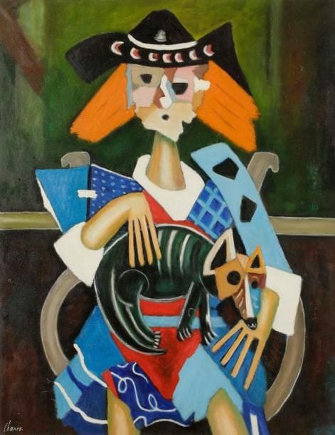 Roland CHANCO (1914-2017)
Le Petit chien, 1971
Huile sur toile.
Signée en bas à gauche.
Signée et datée au dos.
92 x 73 cm