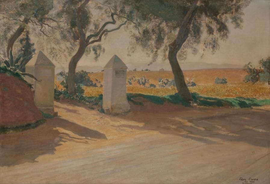 Léon CARRE (1878-1942)
Algérie, paysage à Kaddous, 1935
Huile sur toile.
Signée, datée et située en bas à droite.
81 x 116 cm