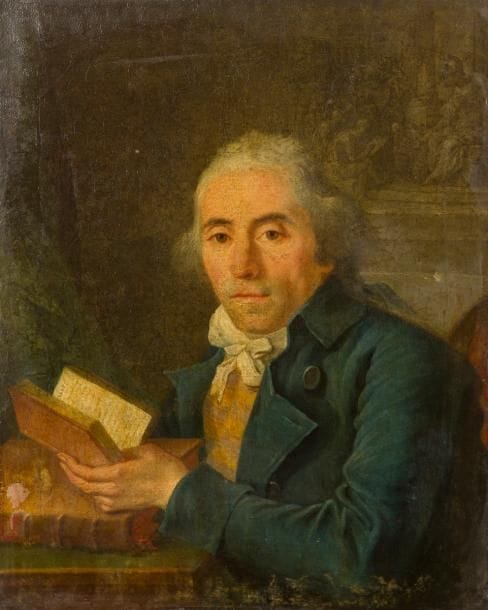 École FRANÇAISE vers 1760
Portrait d’homme en buste
Toile
66 x 80 cm
Trace de signature en bas à gauche 
Restaurations anciennes 
Sans cadre
