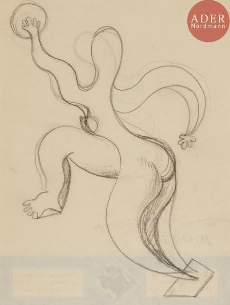 Vladimir Davidovitch BARANOFF - ROSSINÉ (1887 - 1944)
Quatre compositions. Circa 1930.
Mine de plomb.
Non signées. Pour l’une annotée Bergplage (Berck - Plage) où V. Baranoff - Rossiné avait fait une tentative d’ouverture d’hôtel - restaurant, qui n’a pas été couronnée de succès.
Il avait récupéré un stock de papier à en - tête de la maison Duval, qui lui a servi pour ses croquis.
26 x 19,5 cm chaque

 Un certificat d’authenticité sera délivré à l’acheteur par Dimitri Baranoff - Rossiné, que nous remercions vivement pour les précisions apportées.

Владимир Давидович БАРАНОВ-РОССИНЕ (1887 - 1944)
Четыре композиции. Около 1930.
Бумага, графитный карандаш.
Без подписи. На одном из рисунков аннотация Bergplage (Берк-Пляж) внизу справа.
26 х 19,5 см (каждый)
В. Д. Баранов-Россине пытался безуспешно открыть в Берк-Пляже гостиницу с рестораном.
В 20-х годах художнику достался целый склад бумаги фирмы Duval, которые он использовал для своих эскизов и набросков.
Благодарим сына художника Дмитрия Владимировича Баранова-Россине за подробности и помощь.
Д. В. Баронов-Россине готов любезно предоставить сертификат подлинности покупателю.