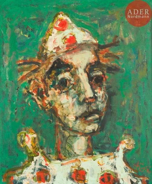 Paul AIZPIRI (1919-2016)
Le Clown
Huile sur toile.
Signée en bas à droite.
65 x 54 cm

Provenance :
Collection de Madame X, Paris 16e.