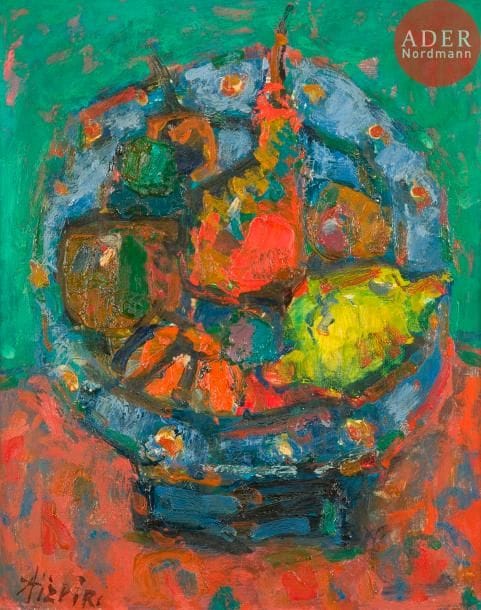 Paul AIZPIRI (1919-2016)
Coupe de fruits
Huile sur toile.
Signée en bas à gauche.
41 x 33 cm

Provenance :
Collection de Madame X, Paris 16e.