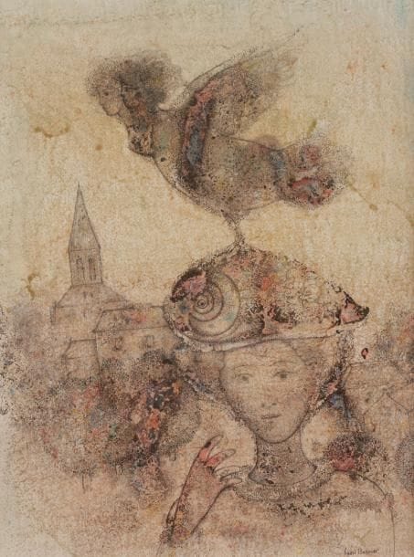 Sakti BURMAN [indien] (né en 1935)

Femme au chapeau coquillage et oiseau
Encre de Chine et aquarelle.
Signée en bas à droite.
38.5?x?29?cm

Provenance?:
Collection particulière, Paris. Acquise lors de l’exposition à l’Hôtel Astra par l’actuel propriétaire.

Exposition?:
Satki Burman, La Galerie d’Art de l’Hôtel Astra, Paris, 22 janvier-6 mars 1985.