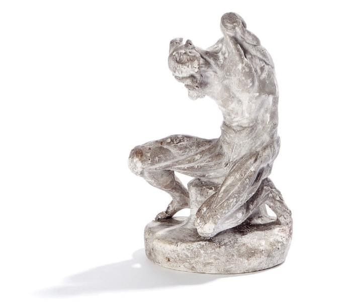ALFRED BOUCHER (1850-1934)
La Douleur Épreuve en plâtre. Haut. : 23 cm.