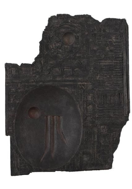 Edgard PILLET (1912-1996)
Creuset. Résine moulée. Signée au dos. 54 x 42 cm